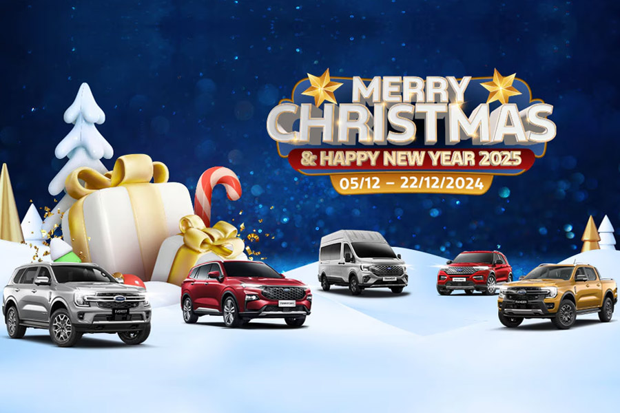 Ford Cần Thơ: Khuyến mãi mừng Giáng Sinh & năm 2025